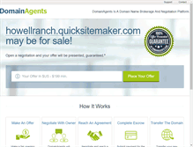 Tablet Screenshot of howellranch.quicksitemaker.com